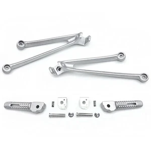 Rear Passenger Foot Pegs Brackets Aluminum For BMW 2010 - 2018 S1000RR Silver - Picture 1 of 7