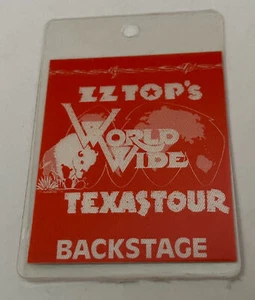 ZZ Top Vintage 1970's Backstage Pass Laminate - Picture 1 of 2