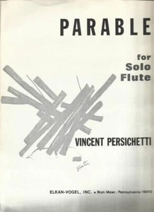 Parable For Solo Flute Sheet Music By Vincent Persichetti Duration 6 m 45s - Picture 1 of 1
