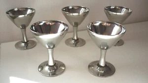 5 CALICI STAINLESS STEEL ACCIAIO INOSSIDABILE INOX 18/8  - Foto 1 di 7