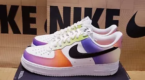 Nike Size 10.5 Men's BE TRUE Air Force 1 Low '07 Multi-Color Gradient FD0801-100 - Picture 1 of 8