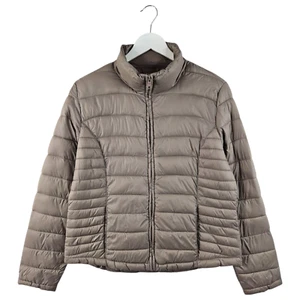 Womens Brown Super Light weight Packable Puffer Jacket Size Large L - Picture 1 of 10
