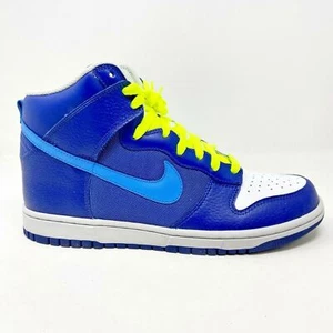 Nike Dunk High Varsity Deep Royal Blue White Mens Retro Sneakers 317982 403 - Picture 1 of 5
