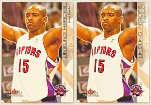 (2) Vince Carter 2000-2001 Fleer Tradition Basketball Usung Heroes NM Lot #207 - Picture 1 of 2