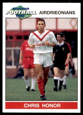 Panini Scottish Football 1992 - Chris Honor Airdrieonians No. 17 - Image 1 of 2
