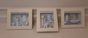 De colección 3D miniatura baño Arister regalos caja de sombra decoración de pared - Imagen 1 de 16