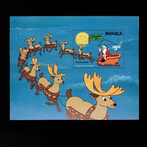 Anguilla, Scott 462, Christmas 81, Disney Scenes, SS, 1981, MH - Picture 1 of 2