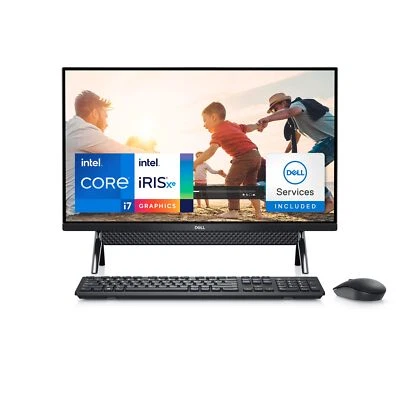 Dell Inspiron 7700 27" AIO i7-1165G7,12GB DDR4 RAM 1TB HDD Windows 11 Pro Black - Image 1 of 4