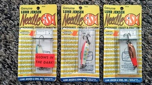 New Old Stock [Lot of 3] Luhr Jensen Needle Fish Trolling Fishing Lures Kokanee  - Picture 1 of 2