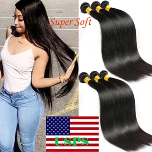 My Lady 100% Unprocessed 400g 4Bundles Virgin Human Hair Weave Extension Weft US - Picture 1 of 13