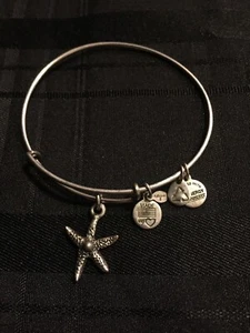 Alex and Ani Starfish Bracelet Silver tone Charm - Picture 1 of 5