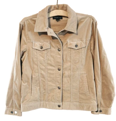 Chaqueta de pana North Crest vintage tostada ligera para mujer L (14-16) Foto 1 de 4
