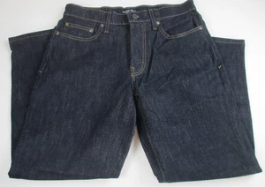 LANDS END Dark Rinse Athletic Fit Jeans Pants *Mens 30/32 X 27 ~NEW~ - Picture 1 of 7