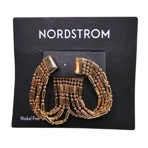 Nordstrom goldfarbene Ohrhänger Kette vorne/hinten - Bild 1 von 3