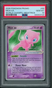 Pokemon World Championships Mew EX 88/92 Mewtrick PSA 10 - Picture 1 of 2