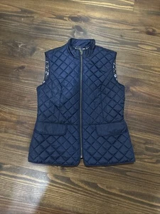 Exc Brooks Brothers Navy Quilted Vest Small - Picture 1 of 7