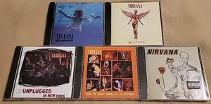 Nirvana CD LOT Nevermind, In Utero, MTV Unplugged In New York, Incesticide Muddy - Picture 1 of 6