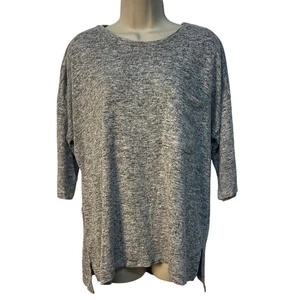 Chelsea & Theodore Gray 3/4 Sleeve Crewneck Knit Top Size Medium - Picture 1 of 7