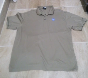 Polo uomo ADT sicurezza domestica dipendente uniforme Nike Golf beige taglia XL - Foto 1 di 4