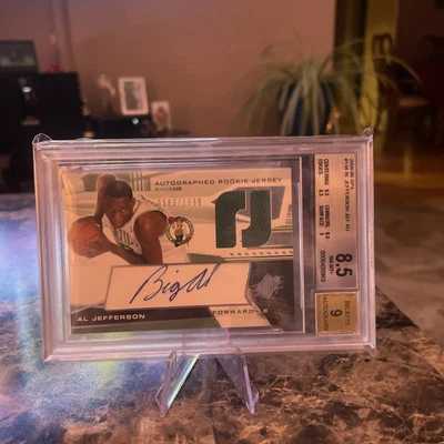 2004 SPX🏀AL JEFFERSON #134 JSY AUTO BGS 8.5/9 BOSTON CELTICS ☘️LIMITED RUN RARE - Image 1 of 4