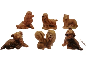 Vintage Wade Whimsie x6  Dogs including Peg from lady and the Tramp - Picture 1 of 10