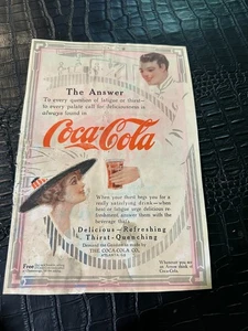 AD REVISTA PRINCIPIOS DE 1900 #A8-196 COCA COLA SODA - Imagen 1 de 1