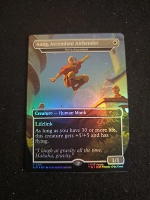 Aang, Ascendant Airbender (Rainbow Foil) 2291 Secret Lair Avatar: The Last NM/M - Image 1 of 4