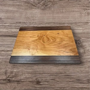 Handcrafted Cutting Board 12x18 Cherry and Walnut Sleek Modern Rustic Kitchen - Picture 1 of 4