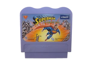 VTech VSmile learning system Superman the Greatest Hero Game tested & works well - Picture 1 of 3
