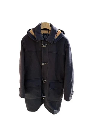 Abrigo de Lona Jos A Bank Para Hombre L Azul Marino Palanca Forrado a Cuadros Mezcla de Lana Silencioso Lujo Foto 1 de 4