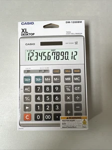Casio DM-1200BM – Business Desktop Calculator with Cost/Sell/Margin & Tax Keys - Picture 1 of 5