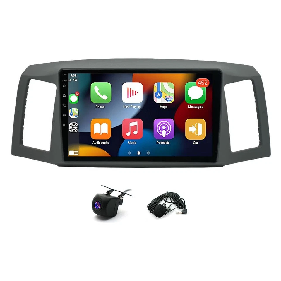 Android&Fit for Apple Carplay Radio for Jeep Grand Cherokee 2004-2007 - image 1 of 4