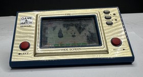 NINTENDO  GAME & WATCH FIRE Wide Screen FR-27 1981, black spots on Screen