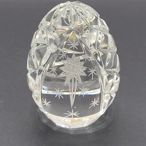 CORINTHIANS 5:17 European Mouth Blown Crystal 24% Easter Egg Paperweight  - Picture 1 of 24