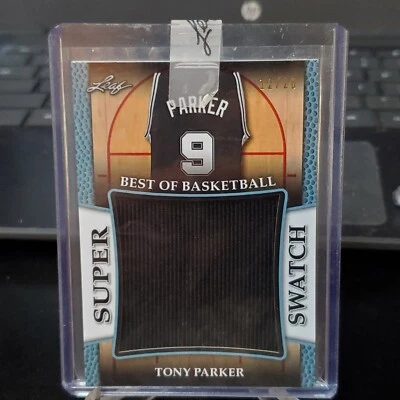 2017 Leaf Tony Parker Super Swatch. #12/20 Best Of Basketball. - Image 1 of 3