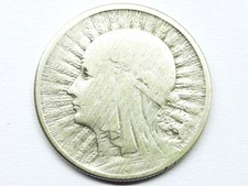 2 zlote 1934 Poland Silver coin FREE SHIPPING old coin rare circulated