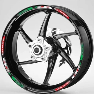 MV Agusta F4 RR Corse Italian flag wheel rim graphics x 12 - Picture 1 of 2