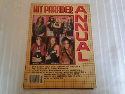 Vintage Rock Magazine Hit Parader Annual Fall 1990 Poison Winger Skid Row    128 - Image 1 of 4