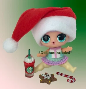 4 PC LOL Accessories Surprise Doll Frappuccino Christmas Lot *Doll Not Included* - Imagen 1 de 4