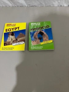 Lot Of 2 Berlitz Pocket Travel Guides: Morocco, Egypt Softcover - Picture 1 of 1