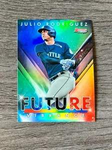 2021 Bowman's Best Baseball - Julio Rodriguez Future Vibance Einsatz - Bild 1 von 2