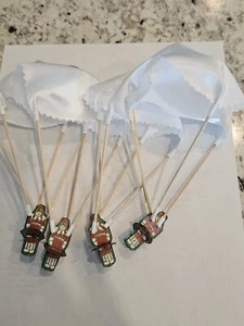 Set of 4 White Parchutes ( NU) for Erector Sets- Remakes - Picture 1 of 2