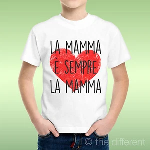 T-SHIRT RAGAZZO BIMBO LA MAMMA è SEMPRE LA MAMMA IDEA REGALO - Foto 1 di 1