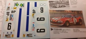 decals decalcomanie déco ferrari ferrari 365 gtb4 lm le mans 1/18 - Picture 1 of 1
