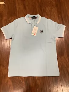 Orlandi Valentino Poloshirt Herren Gr. M NEU mit Etikett in Tasche! Babyblau! - Bild 1 von 5