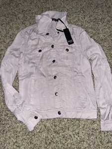 Max Jeans Jacket Light Gray XS 🌸NWT 🌸 - Picture 1 of 3