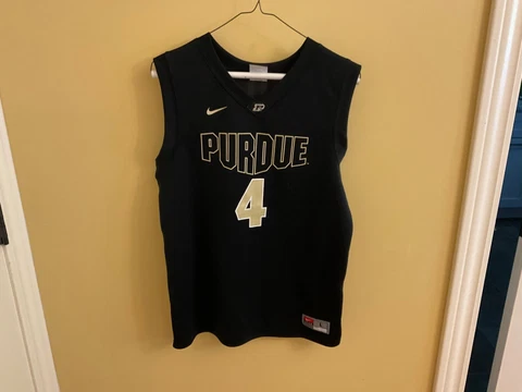 Purdue Boilermakers YOUTH Jersey #4  NIKE  Black Gold Large Cover