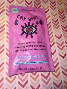 Mane Club Cry Baby Repairing Hair Mask 1.8 oz each Vegan-New - Picture 1 of 2