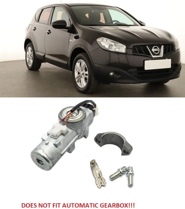 Neuf pour Nissan Qashqai 2010-2014 Verrou Allumage Interrupteur Avec 2 Clé - Image 1 of 1