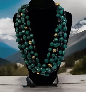 Collar babero vintage Monet Thermold multihilo - Imagen 1 de 5